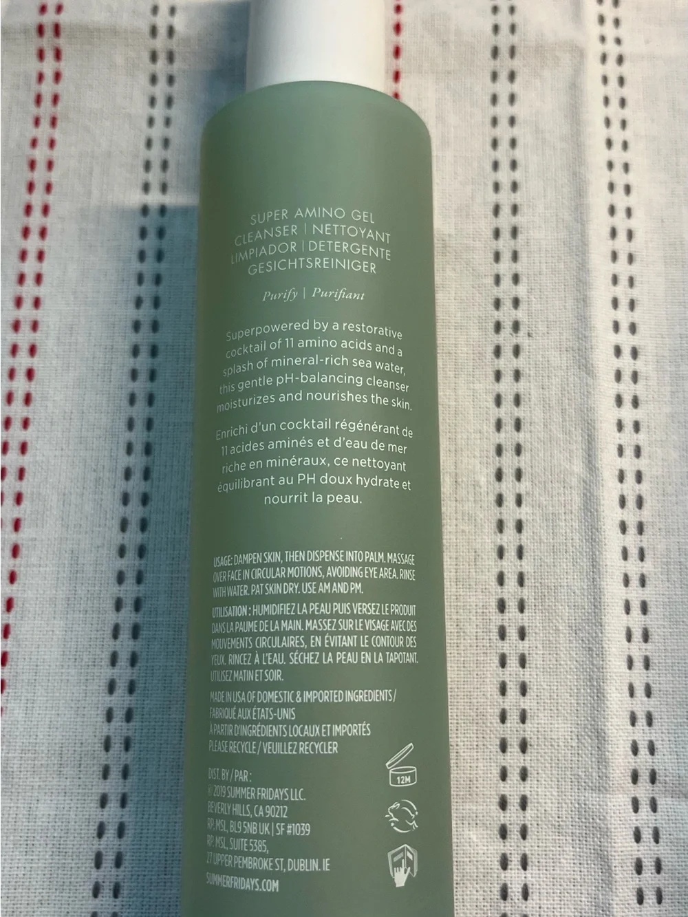Summer Fridays Super Amino Gel Cleanser — 5oz